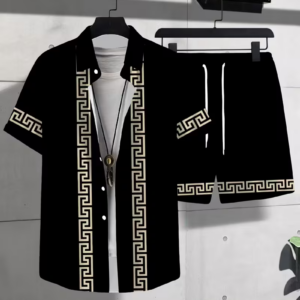 Sail 3D digital printed shirt set