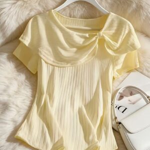Women’s Plus Size Petal Collar Ruffle Shirt